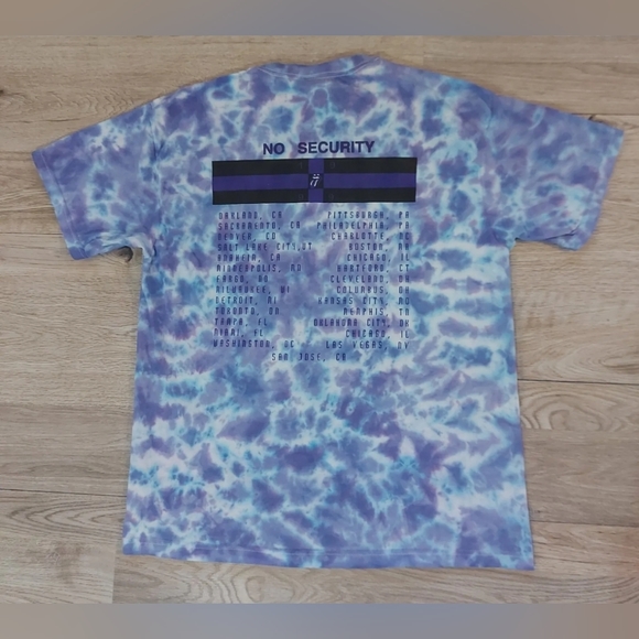 Vintage Rolling Stones No Security 99 Tour Mens T-Shirt Delta Purple Tie Dye XL - Picture 4 of 9